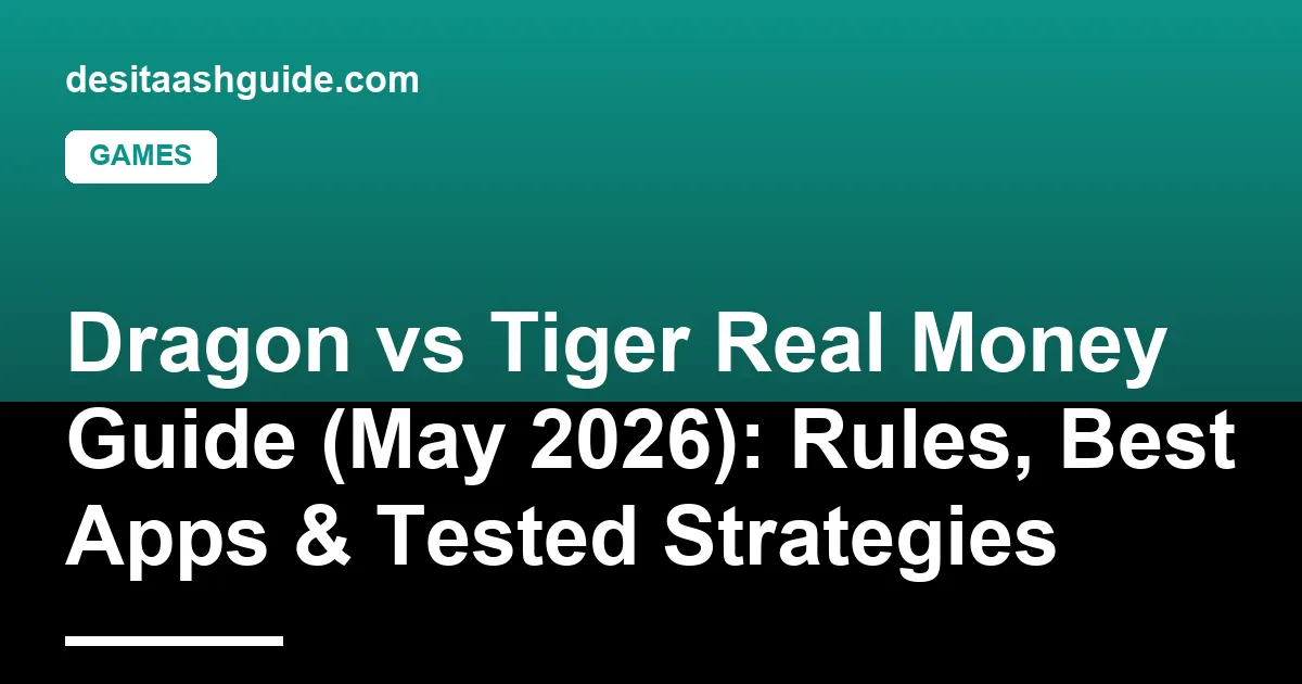 Dragon vs Tiger card layout with two cards face up